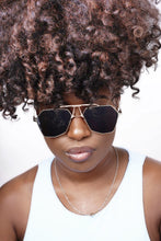 Load image into Gallery viewer, Black-gold-Sunglasses-black-owned-sunglasses-Dani Joh Eyewear