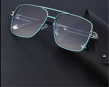Load image into Gallery viewer, Cliff - Blue Metal Frame Sunglasses - Dani Joh Eyewear