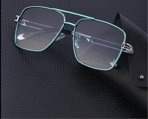 Cliff - Blue Metal Frame Sunglasses - Dani Joh Eyewear