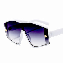 Load image into Gallery viewer, Date - Black Flat Top Shield Sunglasses - Dani Joh