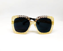 Load image into Gallery viewer, Femme - Gold Cutout Sunglasses-Sunglasses-Dani Joh-Dani Joh
