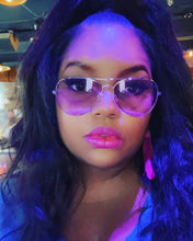 Load image into Gallery viewer, Fun - Light Pink/Purple Aviator Sunglasses - Dani Joh