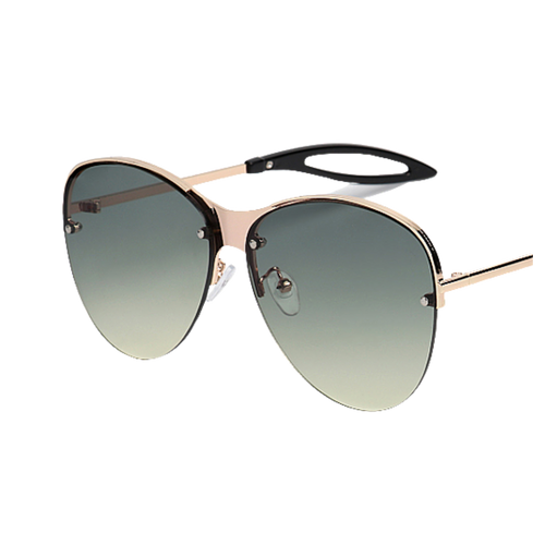 Lifted - Dark Green Aviator Sunglasses-Sunglasses-Dani Joh-Dani Joh