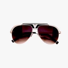 Load image into Gallery viewer, Louie - Brown Aviator Sunglasses-Sunglasses-Dani Joh-Dani Joh