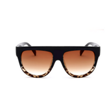 Load image into Gallery viewer, Pebbles- Leopard Flat Top Sunglasses-Sunglasses-Dani Joh-Dani Joh