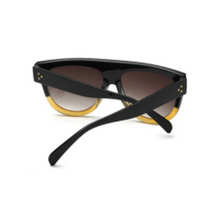 Load image into Gallery viewer, Point - Black Flat Top Sunglasses-Sunglasses-Dani Joh-Dani Joh