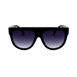 Point - Black Flat Top Sunglasses-Sunglasses-Dani Joh-Black-Dani Joh