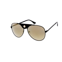 Load image into Gallery viewer, Snapped - Vegan Leather Aviator Sunglasses-Sunglasses-Dani Joh-Beige &amp; Black-Dani Joh