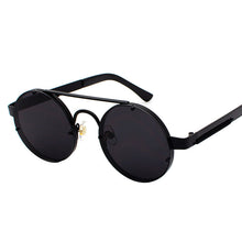 Load image into Gallery viewer, Split - Black Round Sunglasses - Dani Joh Eyewear