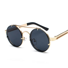 Load image into Gallery viewer, split - black round sunglasses - dani joh eyewear 