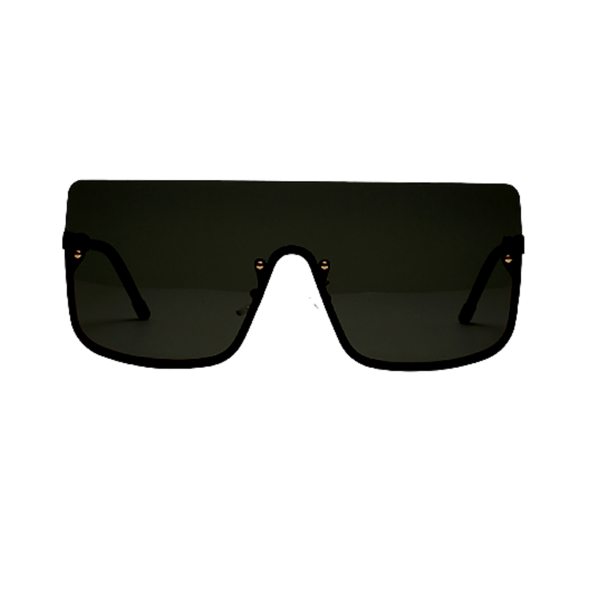 Boo - Rimless Flat Top Square Frame Sunglasses-Sunglasses-Dani Joh-Dani Joh