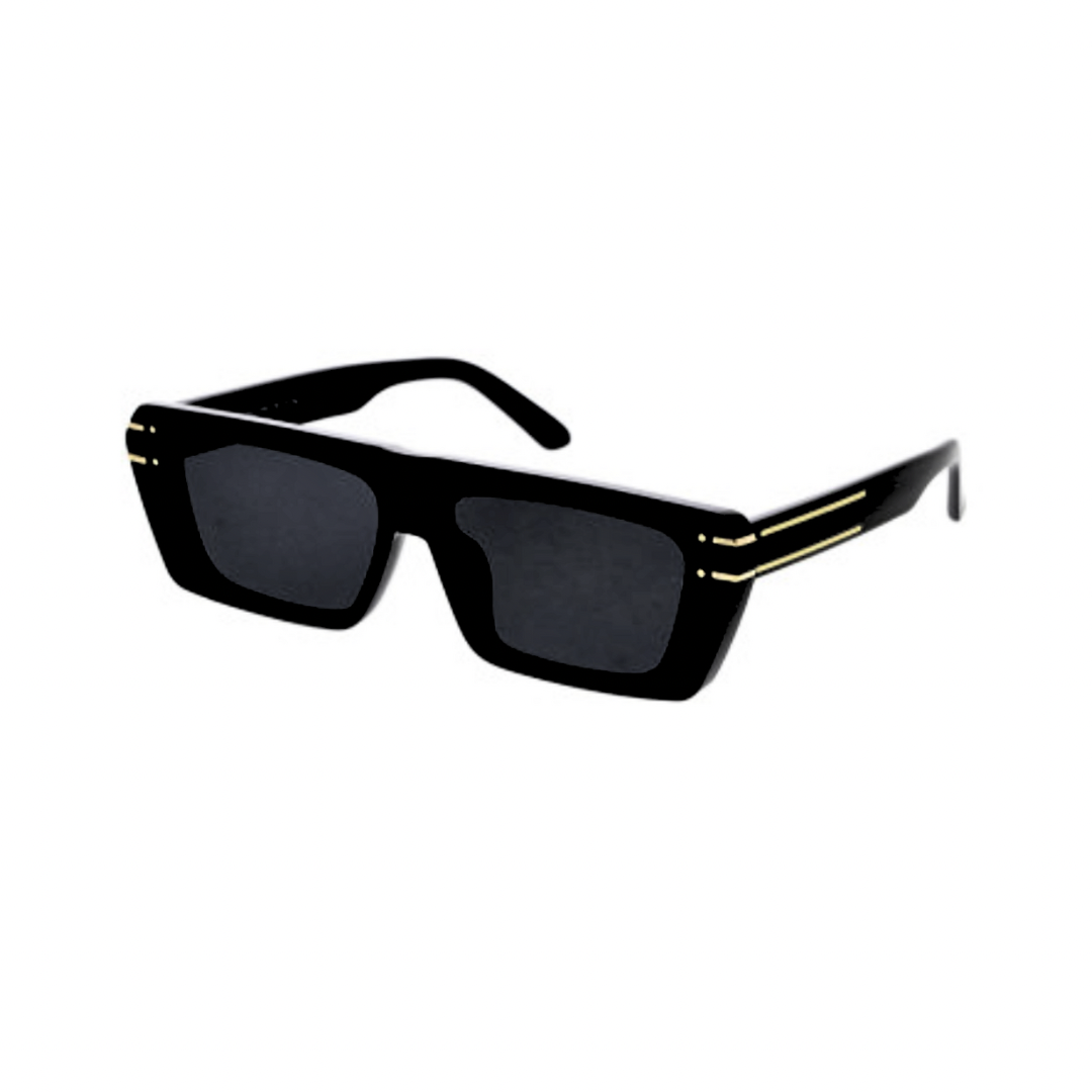 Boss - Black & Gold Sunglasses - Dani Joh Eyewear