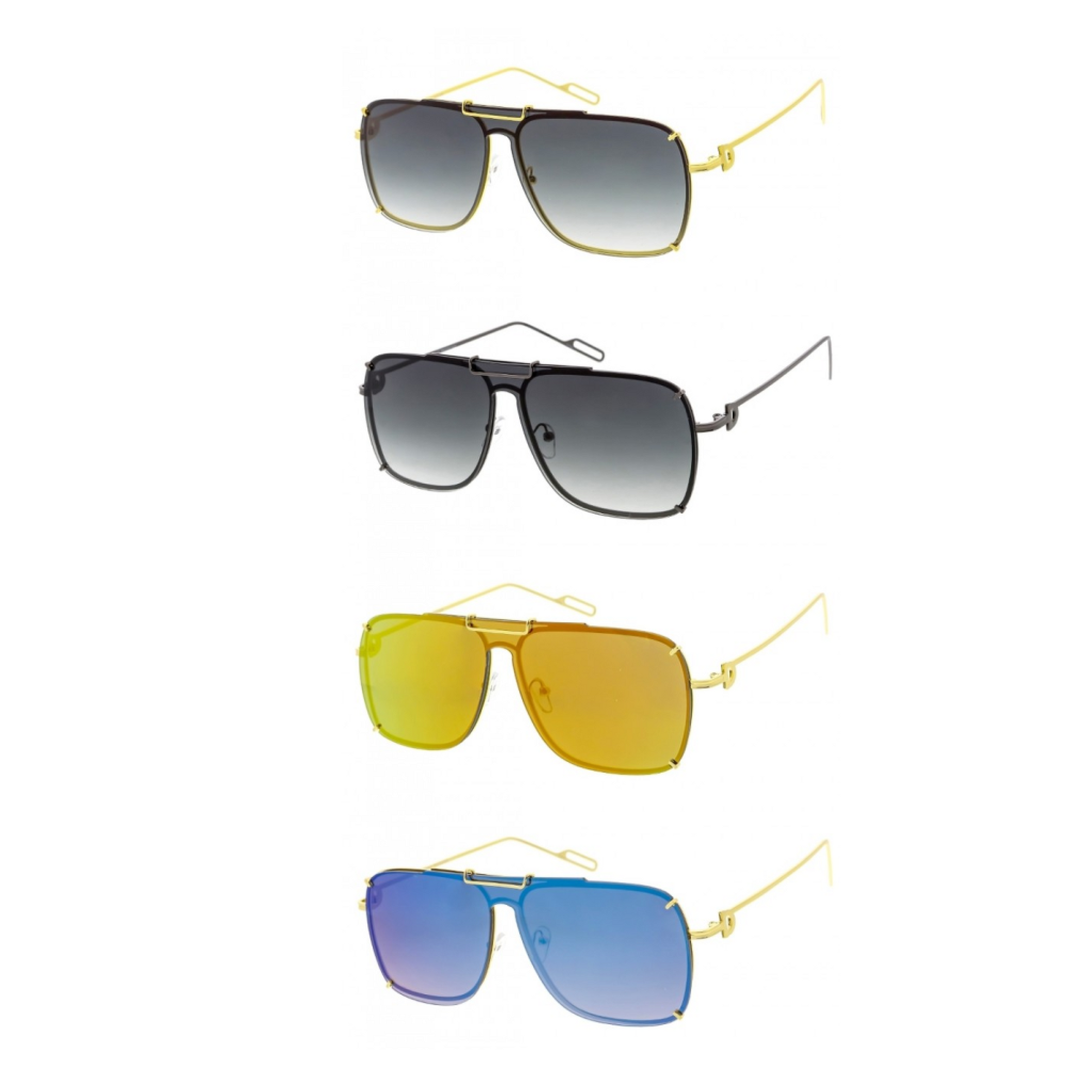 Curve - Premium Aviator Rimless Sunglasses-Sunglasses-Dani Joh-Dani Joh