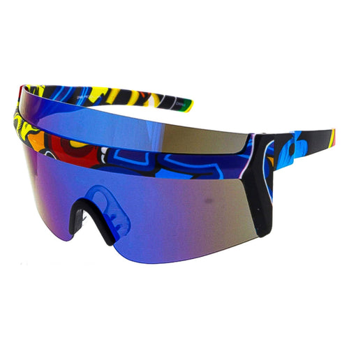 Deco - Polarized Shield Sunglasses - Dani Joh Eyewear