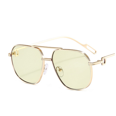 Deluxe - Yellow Metal Sunglasses - Dani Joh