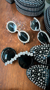Energy - Black Embellished Sunglasses - Dani Joh Eyewear