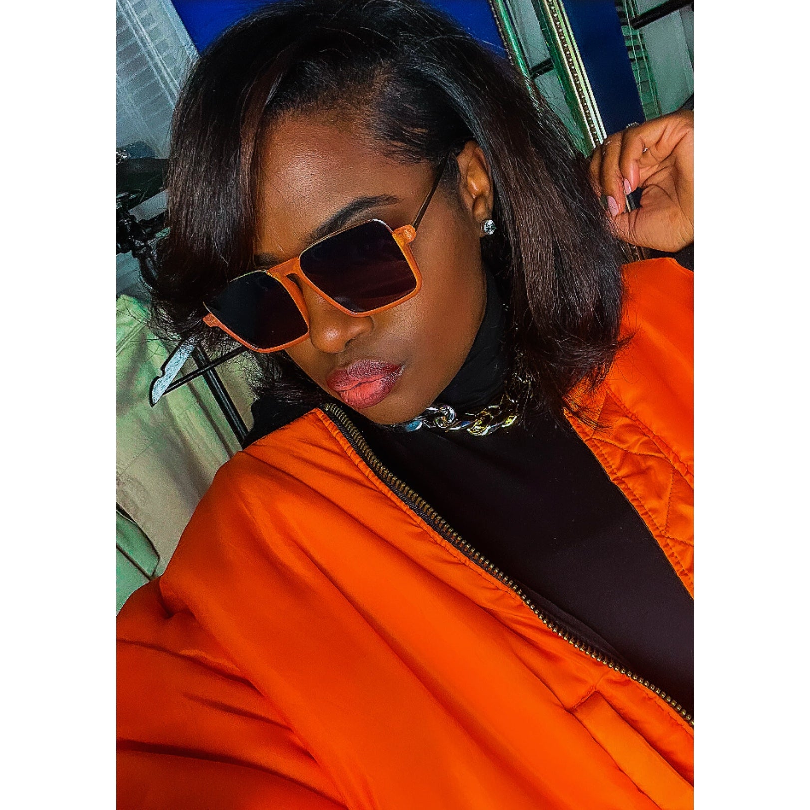 MCC - Orange & Black Sunglasses - Dani Joh Eyewear