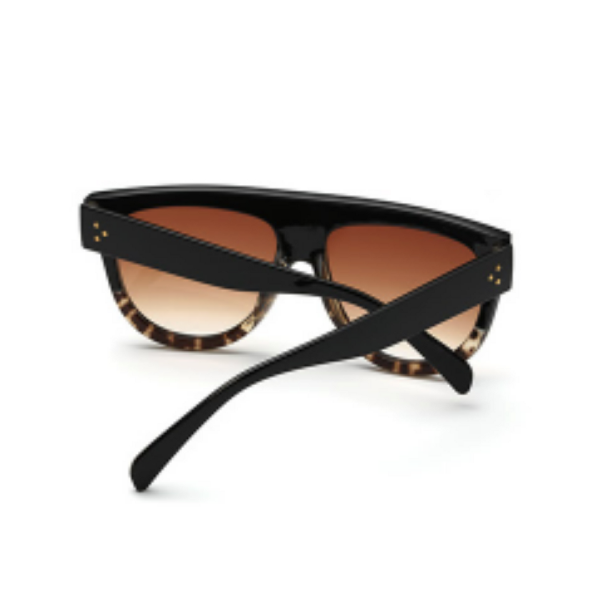 Pebbles- Leopard Flat Top Sunglasses-Sunglasses-Dani Joh-Dani Joh