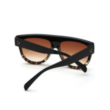 Load image into Gallery viewer, Pebbles- Leopard Flat Top Sunglasses-Sunglasses-Dani Joh-Dani Joh