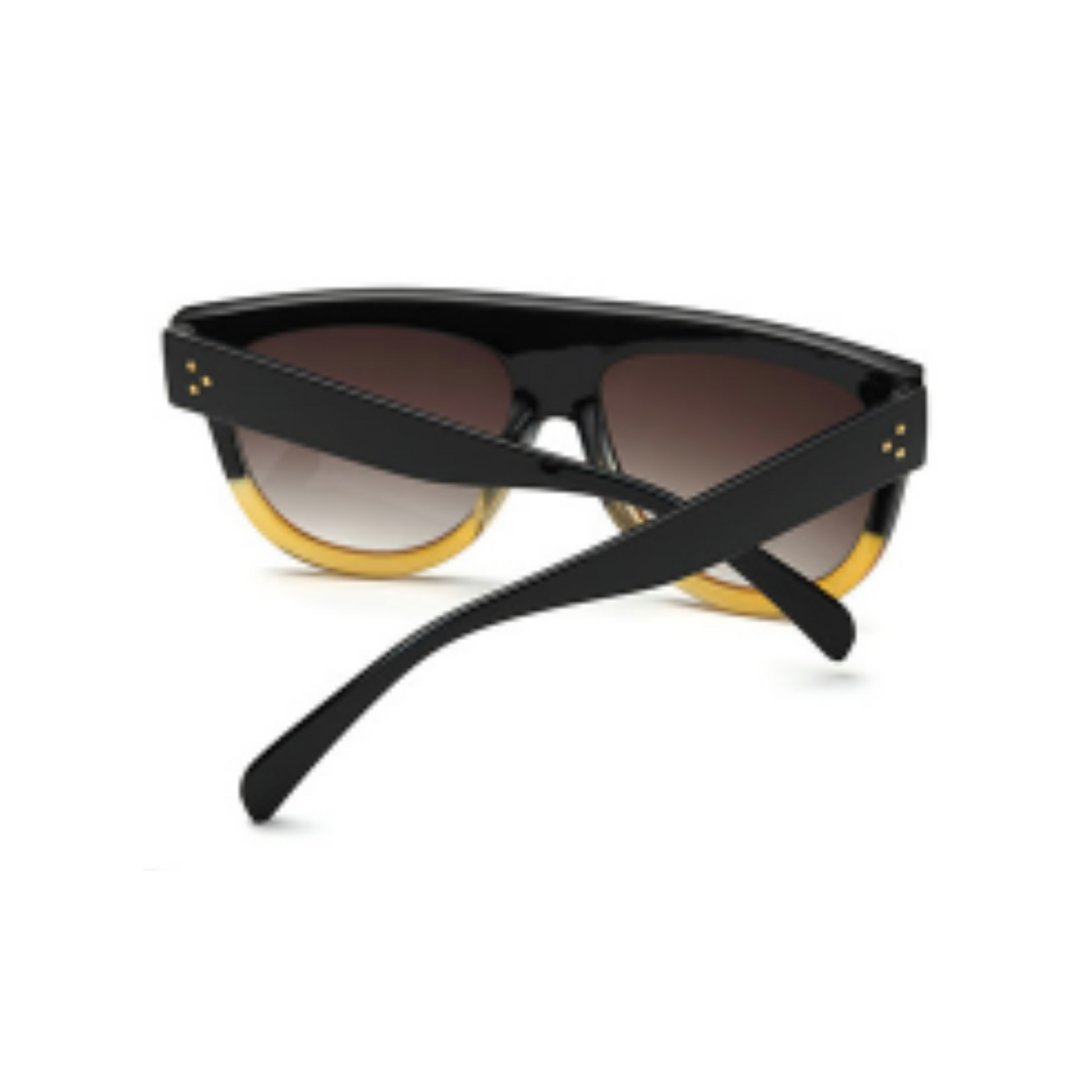 Point - Black Flat Top Sunglasses-Sunglasses-Dani Joh-Dani Joh