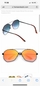 Reset - Orange Aviator Sunglasses - Dani Joh Eyewear