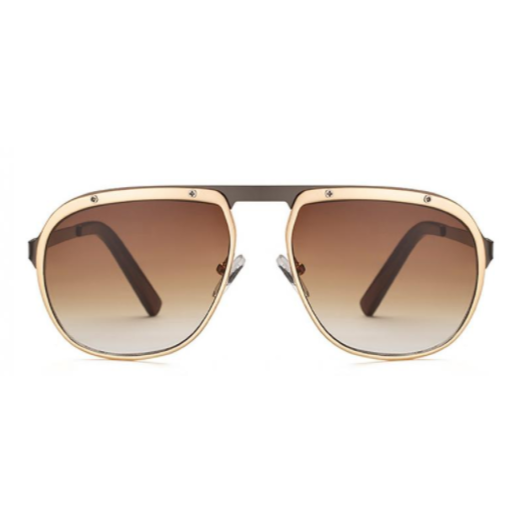 Rude Boy - Brown and Gold Sunglasses - Dani Joh