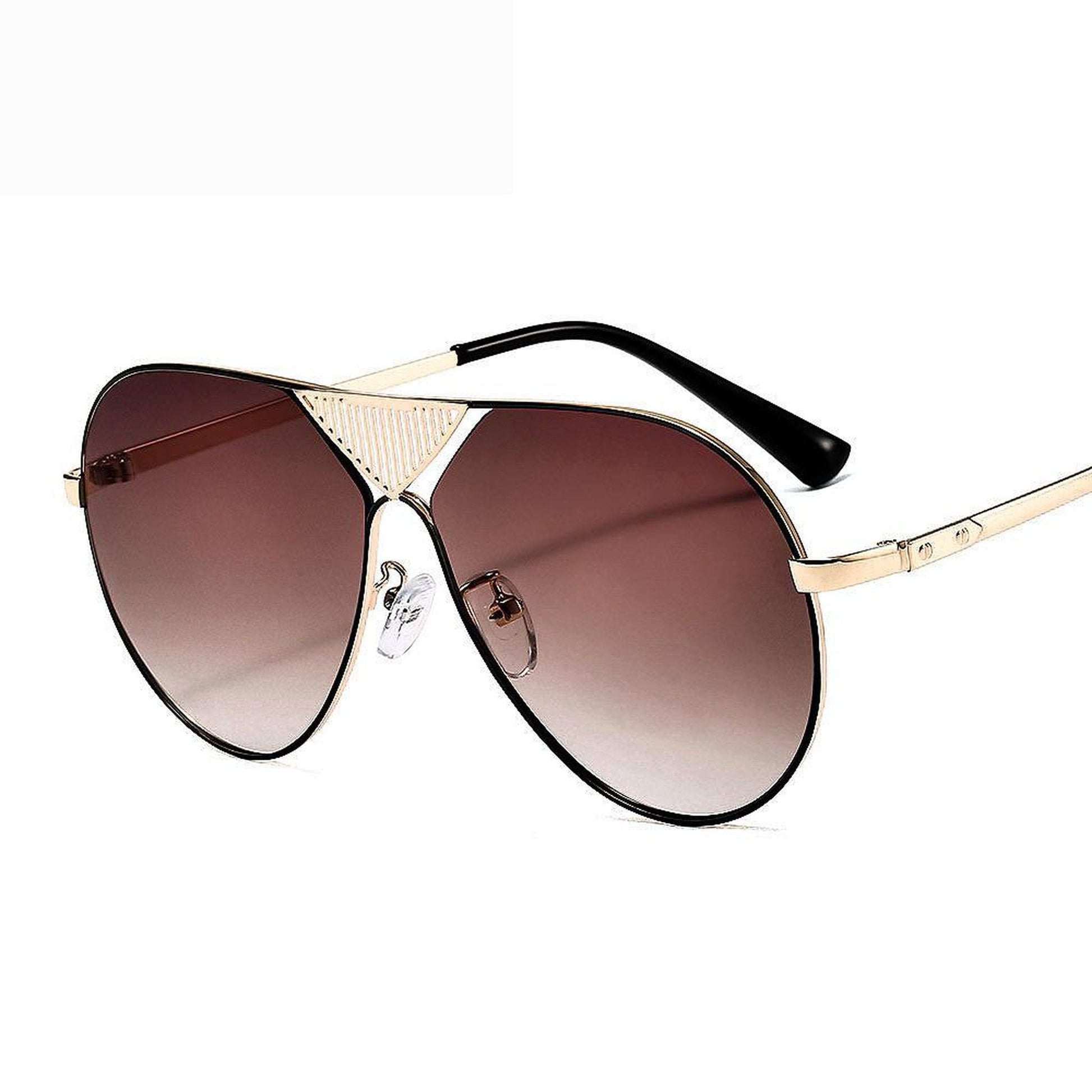 Sonic - Brown Aviator Sunglasses-Sunglasses-Dani Joh-Dani Joh