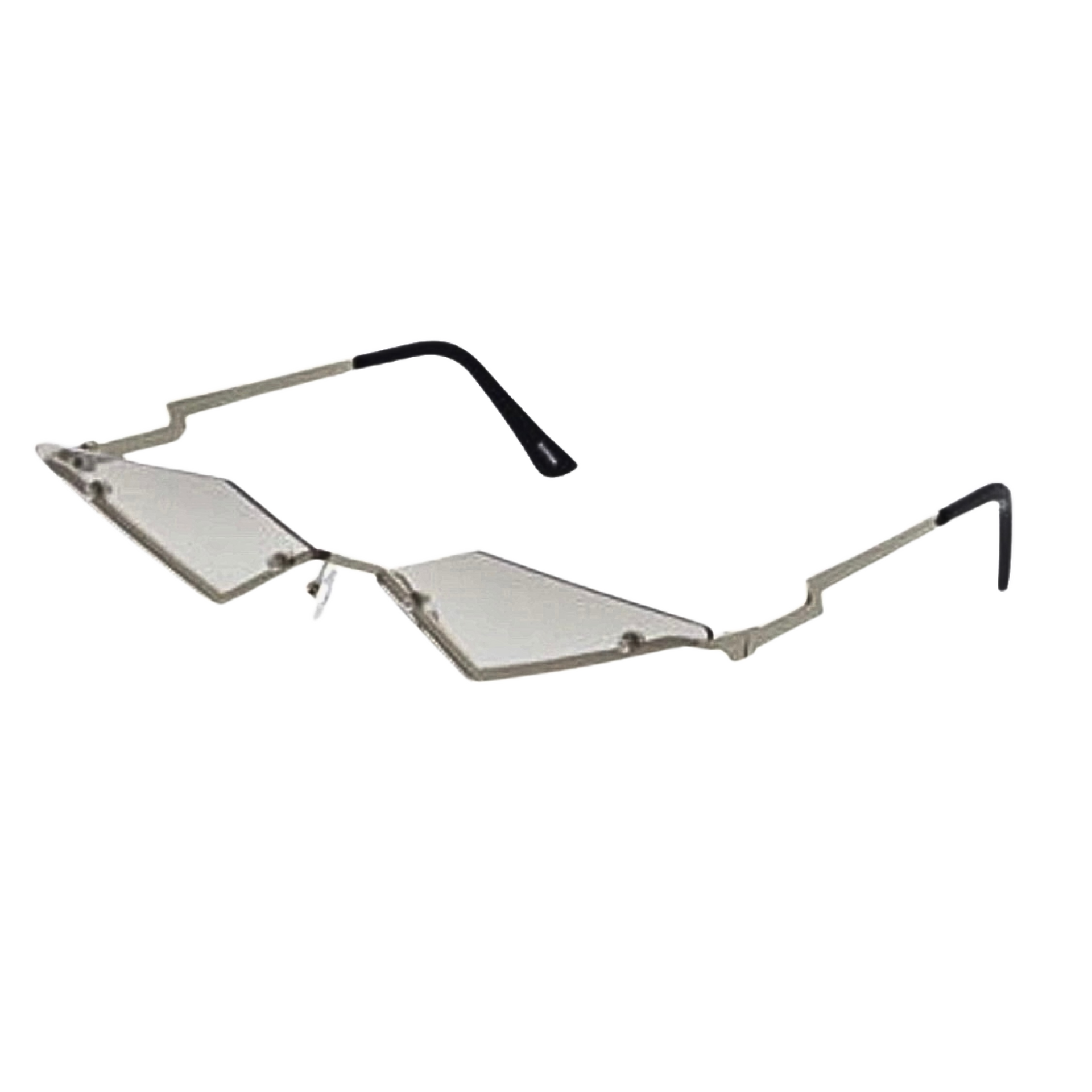 Zig - Silver Triangle Sunglasses - Dani Joh Eyewear