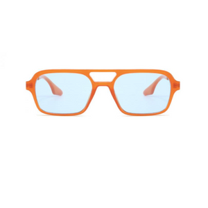 Bailey - Thin Orange Frame Sunglasses - Dani Joh Eyewear