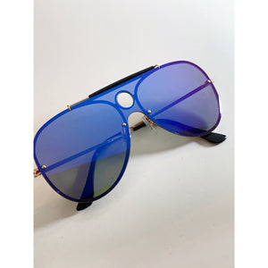 Belle - Blue Aviator Sunglasses-Sunglasses-Dani Joh-Dani Joh