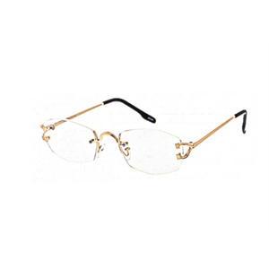 Catch - Rectangle Rimless Eyeglasses-Eyeglasses-Dani Joh-Dani Joh