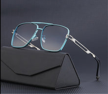 Load image into Gallery viewer, Cliff - Blue Metal Frame Sunglasses - Dani Joh Eyewear