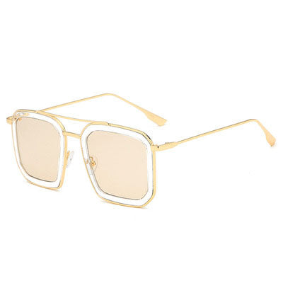 Cocoa - Square Frame Rimless Sunglasses - Dani Joh