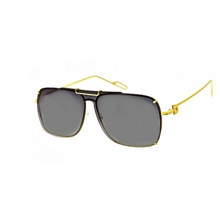 Load image into Gallery viewer, Curve - Premium Aviator Rimless Sunglasses-Sunglasses-Dani Joh-Black &amp; Gold-Dani Joh
