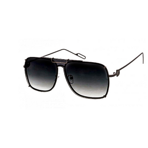 Curve - Premium Aviator Rimless Sunglasses-Sunglasses-Dani Joh-Black & Silver-Dani Joh