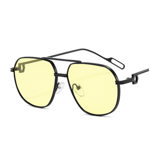 Deluxe - Yellow Metal Sunglasses - Dani Joh