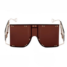 Load image into Gallery viewer, Disturbia - Brown Oversized Sunglasses-Sunglasses-Dani Joh-Dani Joh