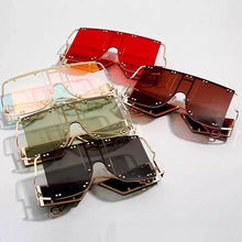Load image into Gallery viewer, Disturbia - Brown Oversized Sunglasses-Sunglasses-Dani Joh-Dani Joh