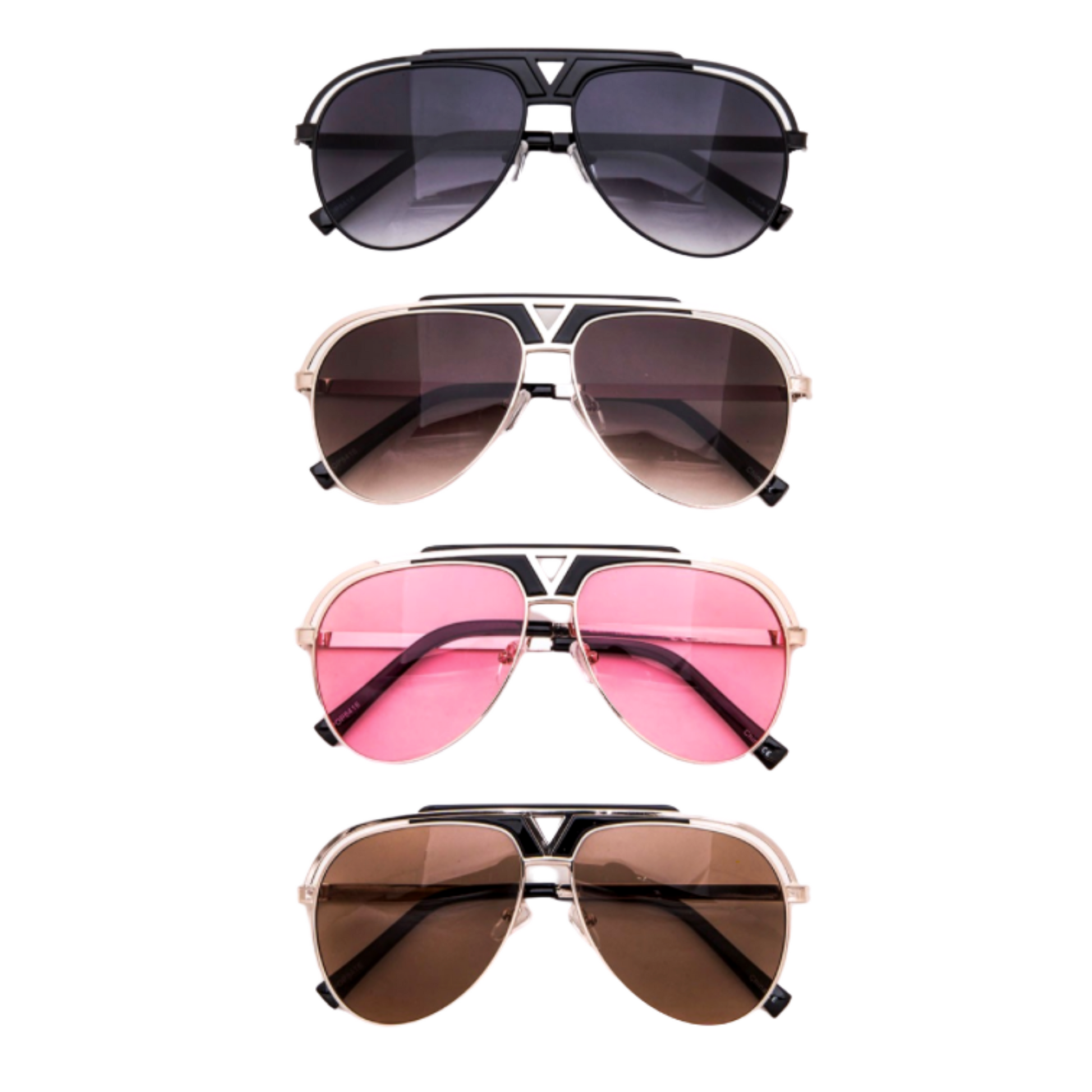 Doug - Black Aviator Sunglasses-Sunglasses-Dani Joh-Dani Joh