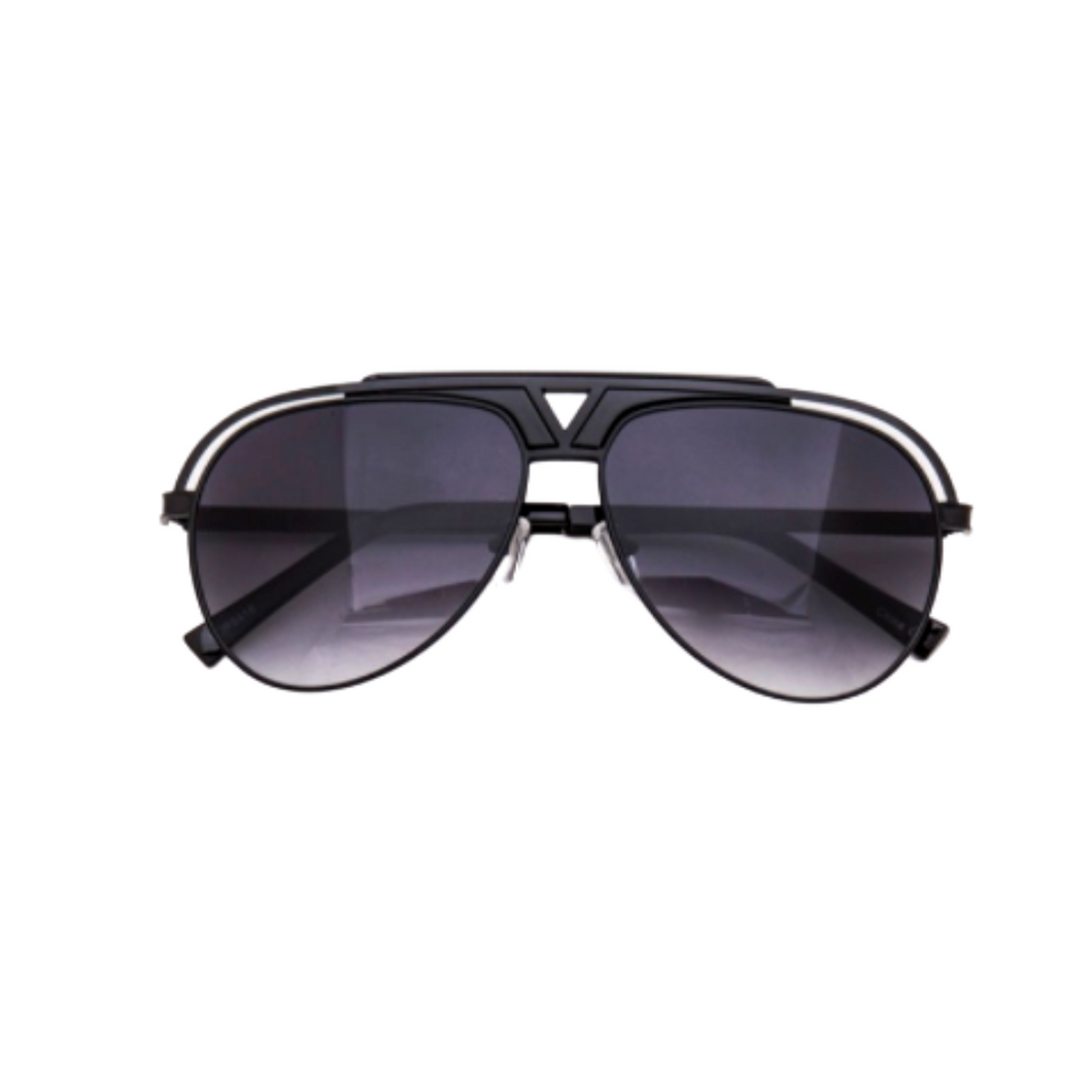 Doug - Black Aviator Sunglasses-Sunglasses-Dani Joh-Dani Joh