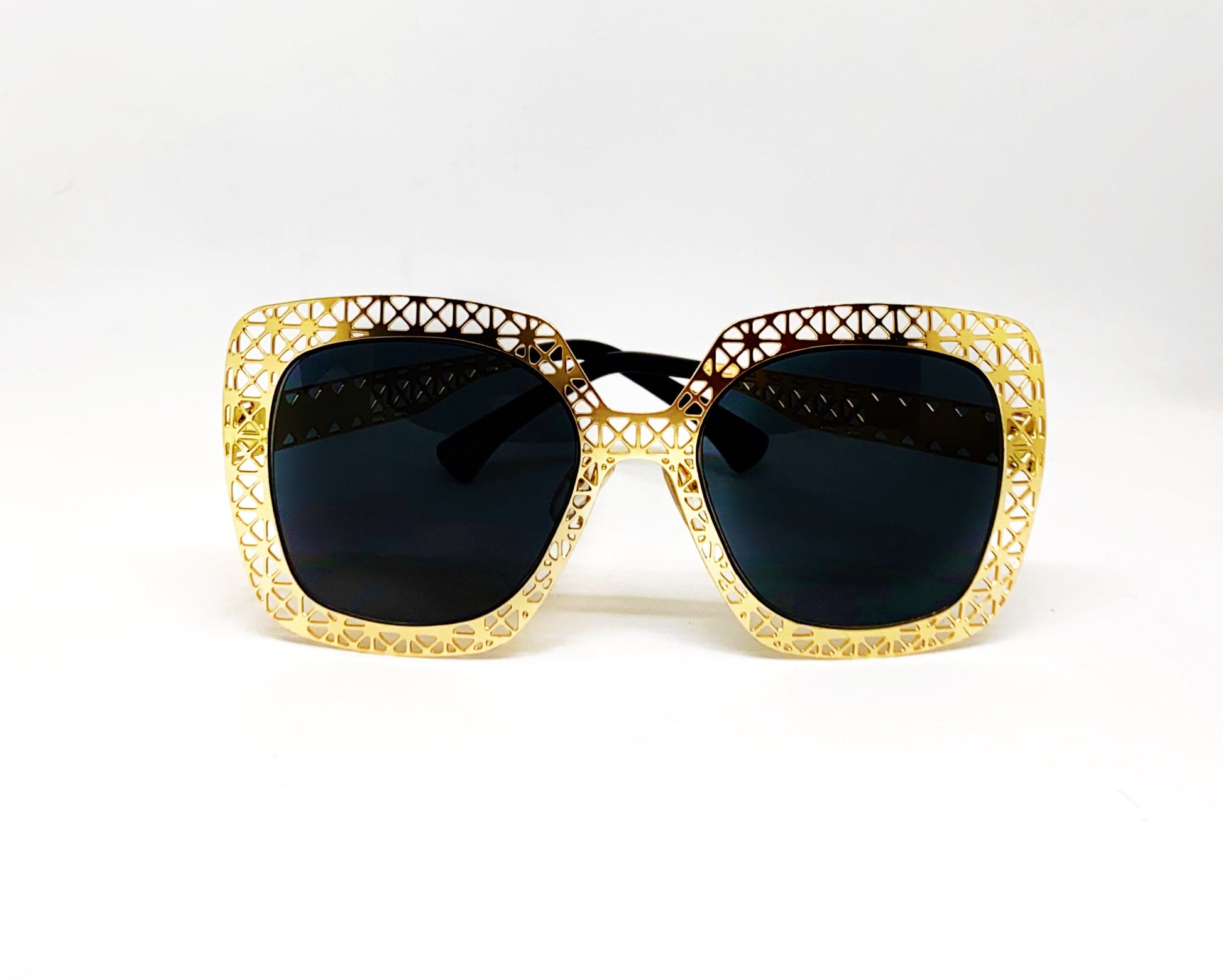 Femme - Gold Cutout Sunglasses-Sunglasses-Dani Joh-Dani Joh