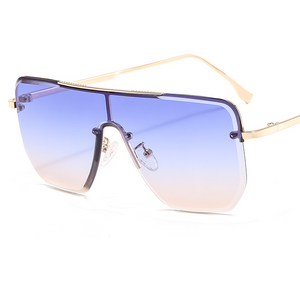 Front - Blue & Brown Sunglasses - Dani Joh Eyewear
