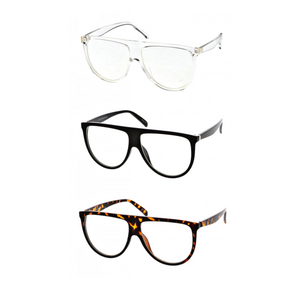 Glass - Flat Top Aviator Eyeglasses-Sunglasses-Dani Joh-Dani Joh