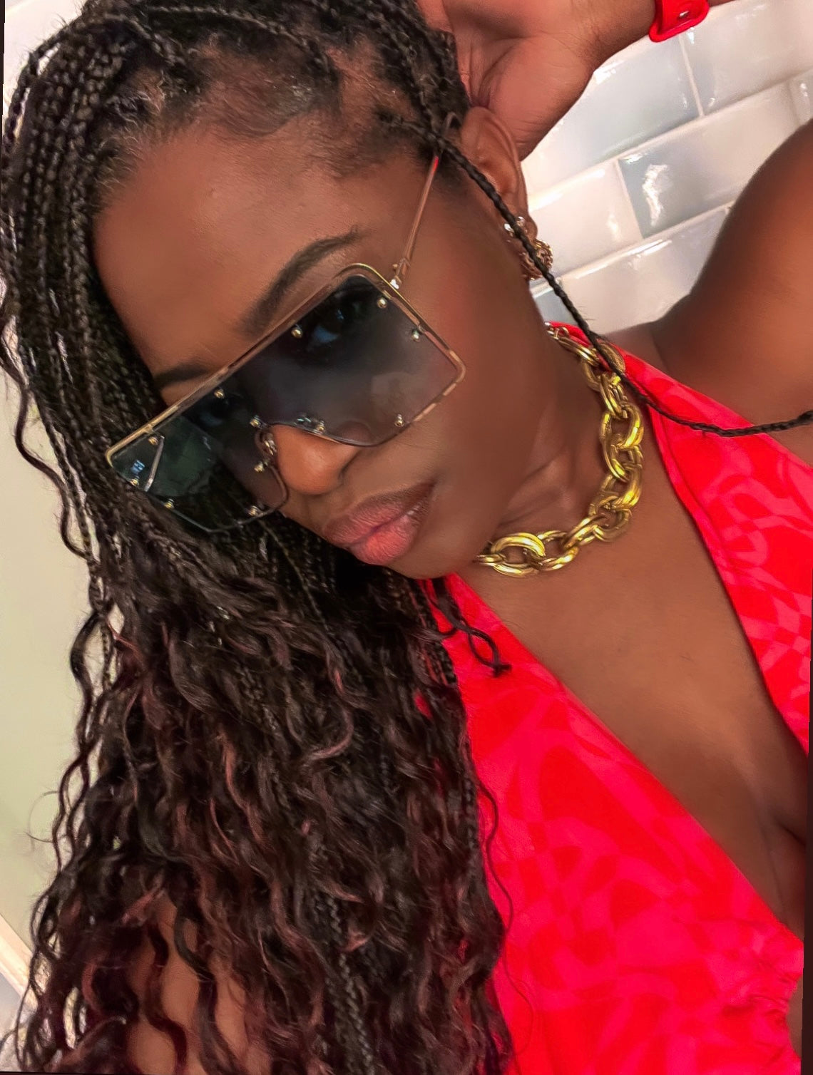 Kim - Green Sunglasses - Dani Joh Eyewear