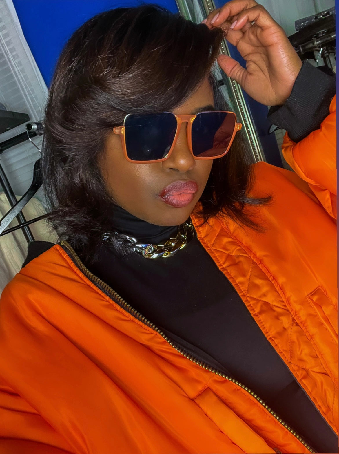 MCC - Orange & Black Sunglasses - Dani Joh Eyewear