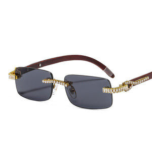 Melo - Dark Rectangle Sunglasses - Dani Joh Eyewear