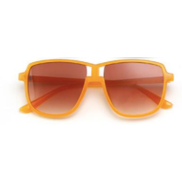 Miles - Orange and Brown Square Sunglasses - Dani Joh Eyewear