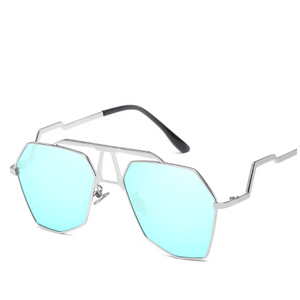 Milli - Blue Aviator Sunglasses-Sunglasses-Dani Joh-Dani Joh