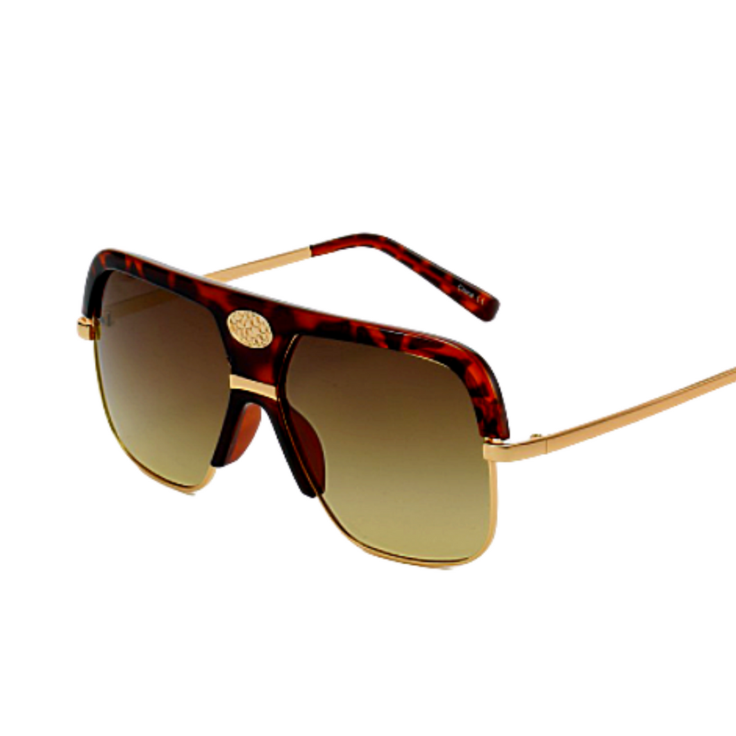 Minute -Leopard & Gold Sunglasses-Sunglasses-Dani Joh-Dani Joh