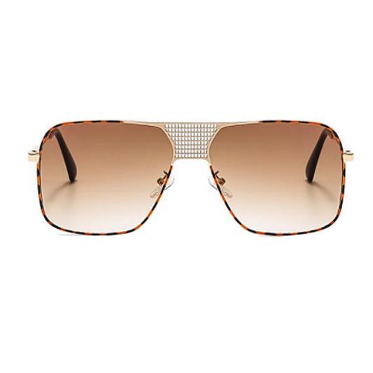 Minx - Brown and Gold Sunglasses-Sunglasses-Dani Joh-Dani Joh